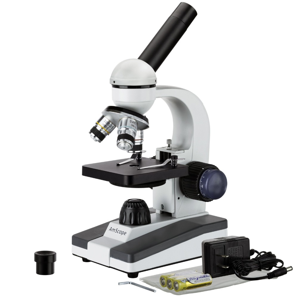 Medical Lab Microscope - AmScope M150 Series Portable LED Monocular