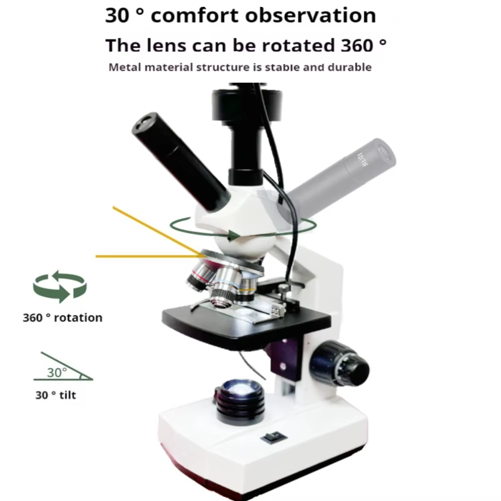Top Selling HD Screen Digital  - مراجعة Medical Lab Microscope وسعره