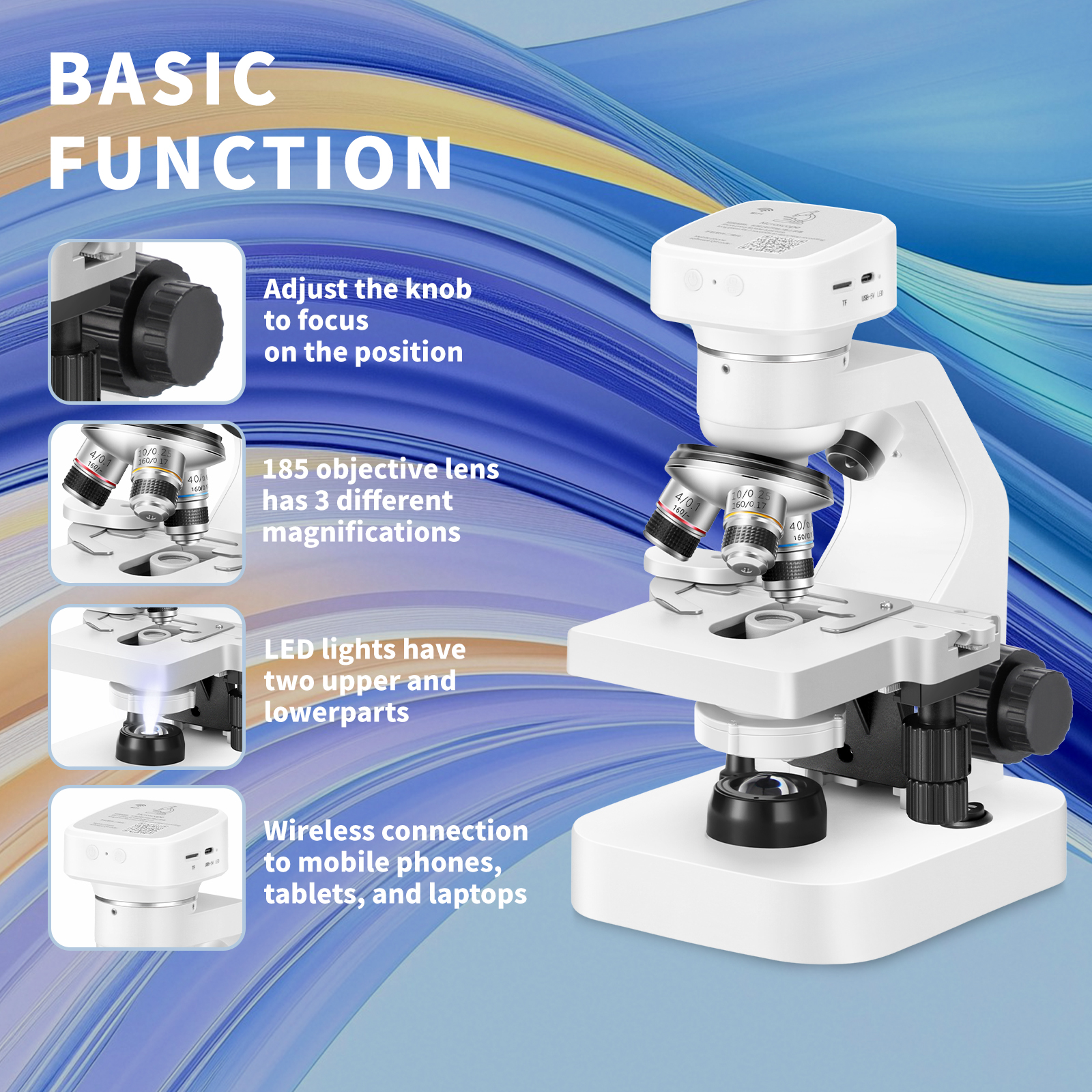 High definition, high magnific - مراجعة Medical Lab Microscope وسعره