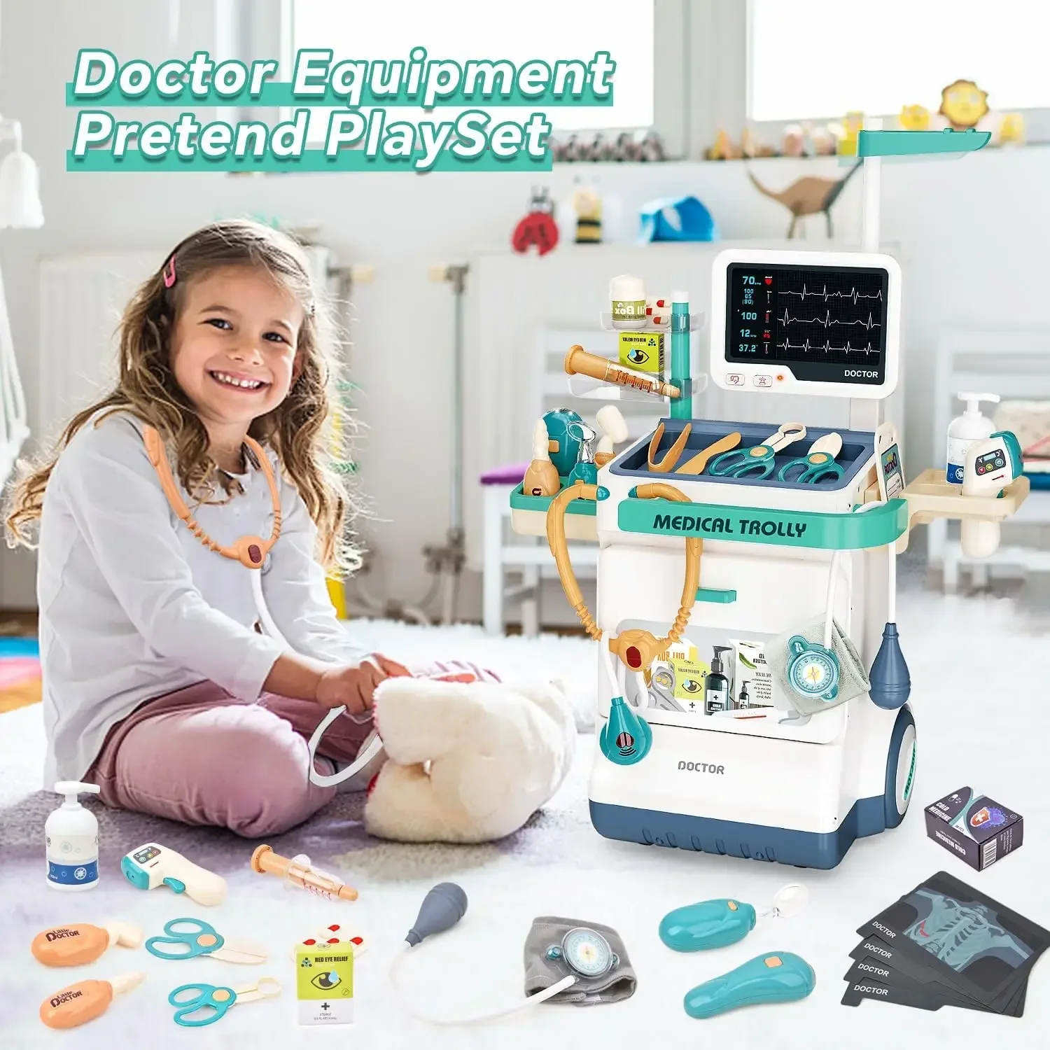 Doctor Medical Play Set Doctor - مراجعة Medical Lab Machines وسعره