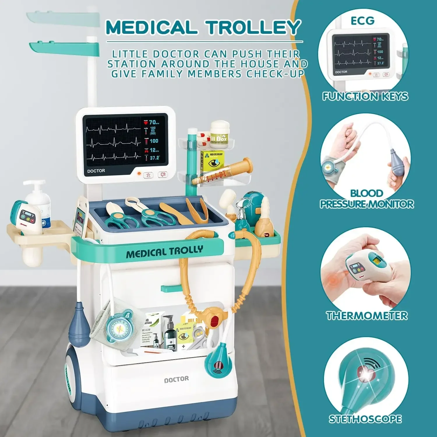Doctor Medical Play Set Doctor - مراجعة Medical Lab Machines وسعره
