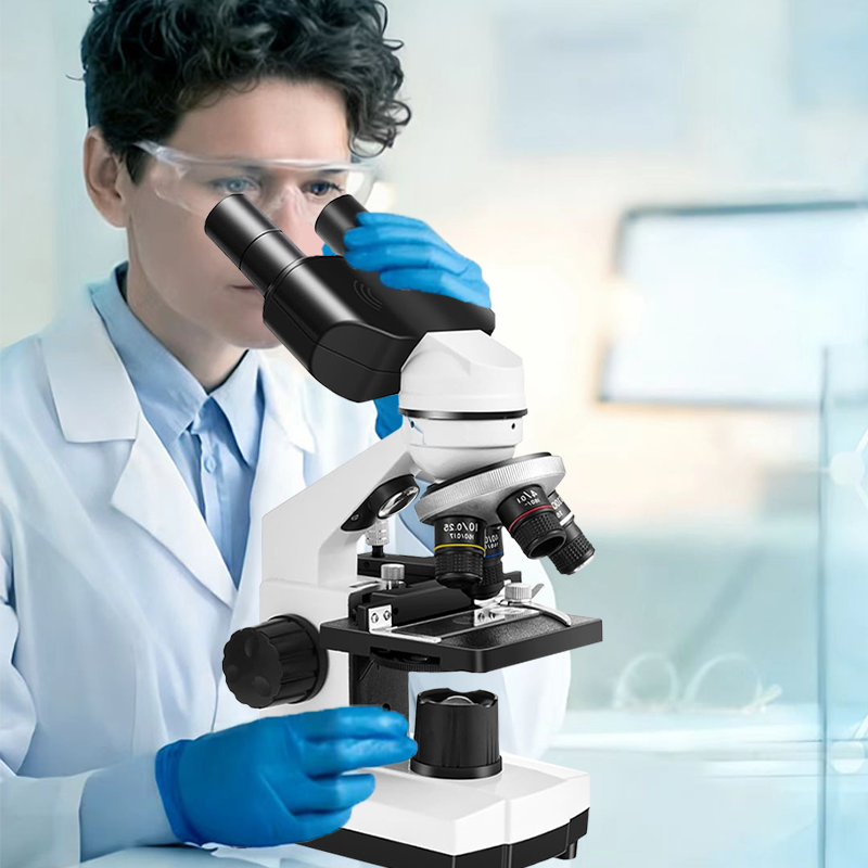 Binocular Microscope 40X-2500X - مراجعة Medical Lab Microscope وسعره