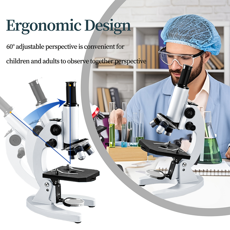 Monocular Optical Microscope 4 - مراجعة Medical Lab Microscope وسعره