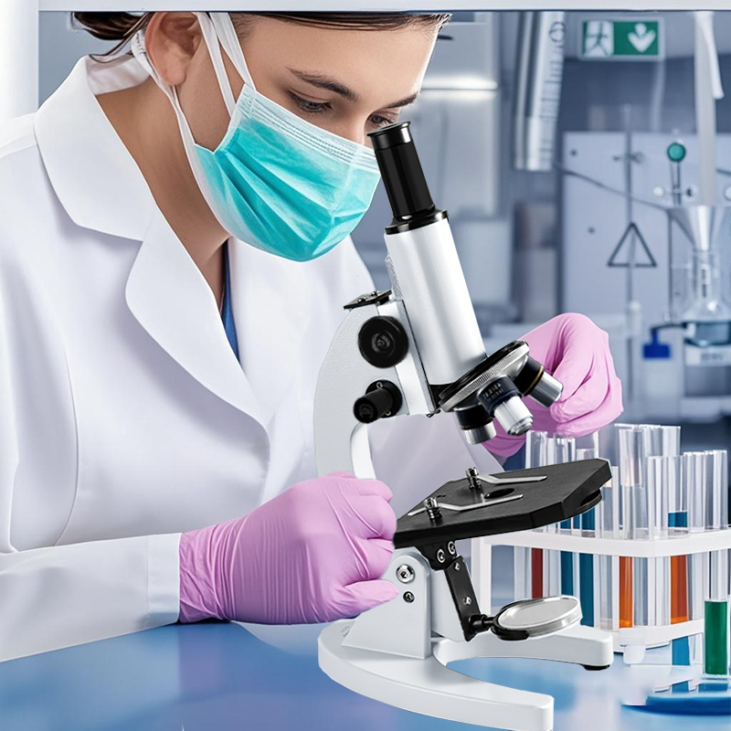 Monocular Optical Microscope 4 - مراجعة Medical Lab Microscope وسعره