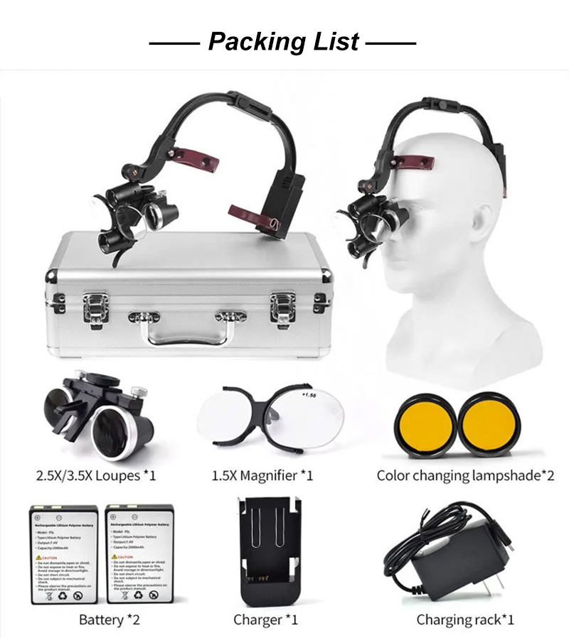 Dental Loupes with LED Light 2 - مراجعة Led Medical Headlight وسعره
