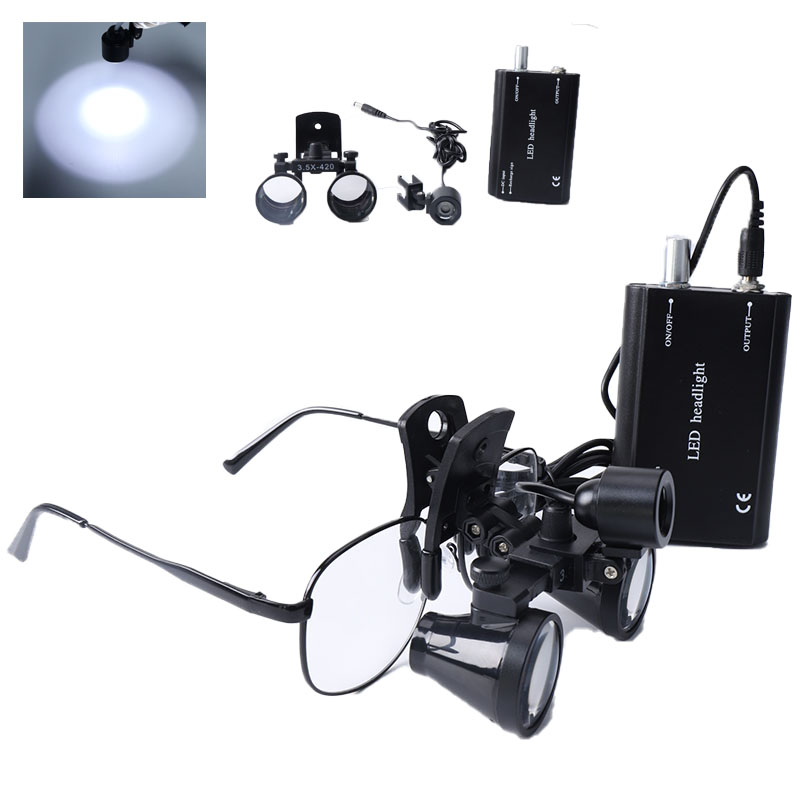 2.5X/3.5X Dental Loupes Clip B - مراجعة Led Medical Headlight وسعره
